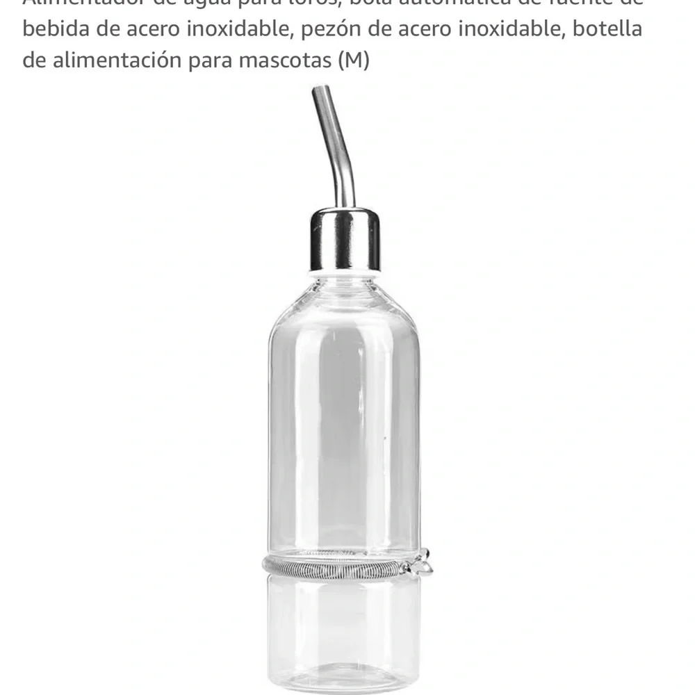 Glass Water Bottle for Small Pets